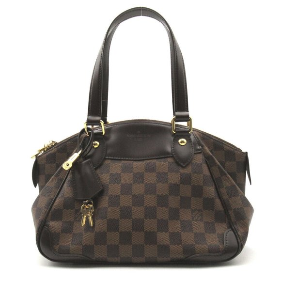 Verona PM Damier Ebene Shoulder Tote Bag - Picture 1 of 10